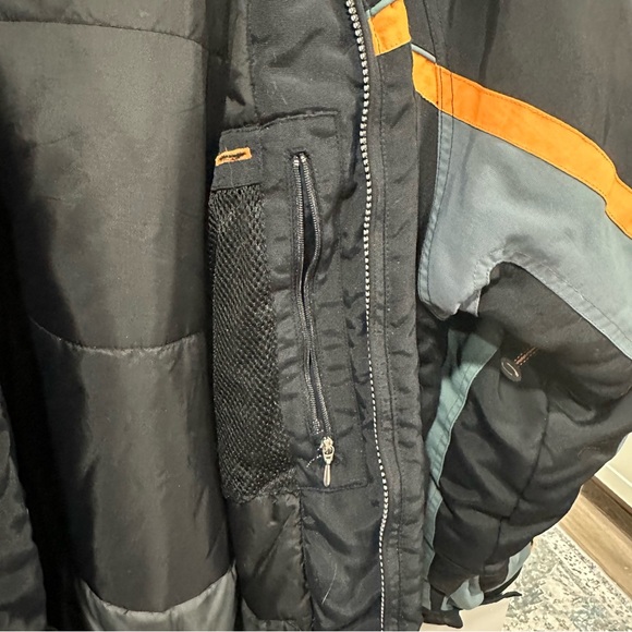 Obermeyer ATC Men’s Hooded Jacket Large Charcoal / Orange - Picture 10 of 11